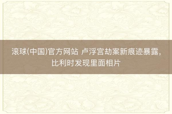 滚球(中国)官方网站 卢浮宫劫案新痕迹暴露，比利时发现里面相片