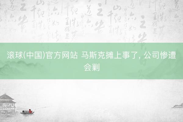 滚球(中国)官方网站 马斯克摊上事了， 公司惨遭会剿