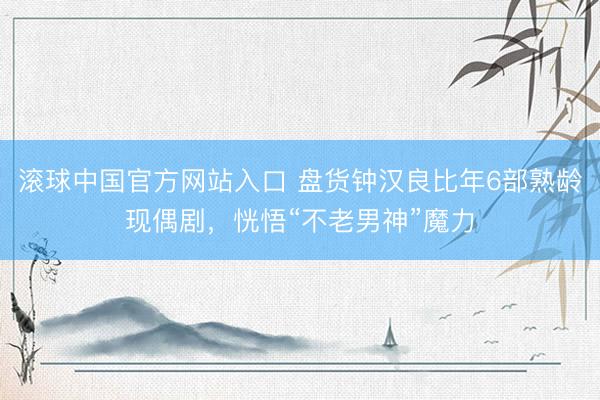 滚球中国官方网站入口 盘货钟汉良比年6部熟龄现偶剧，恍悟“不老男神”魔力
